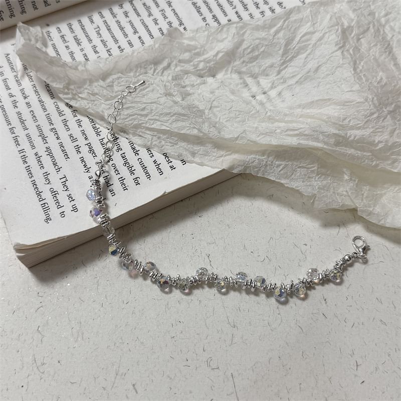 Alloy Faux Crystal Bracelet