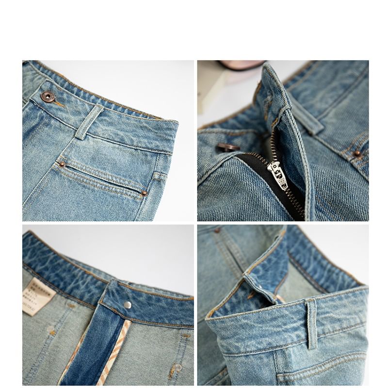 High Rise Pocket Denim Shorts