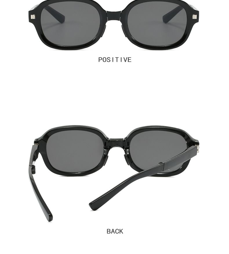 Foldable Oval Sunglasses