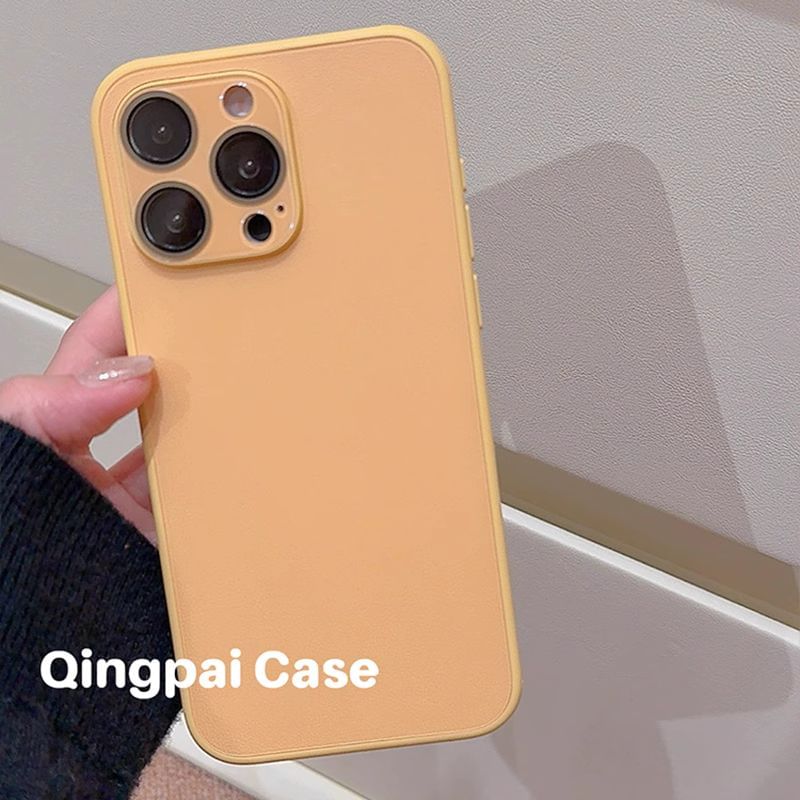 Plain Phone Case - iPhone 15 Pro Max / 15 Pro / 15 / 14 Pro Max / 14 Pro / 14 / 13 Pro Max / 13 Pro / 13 / 12 Pro Max / 12 Pro / 12