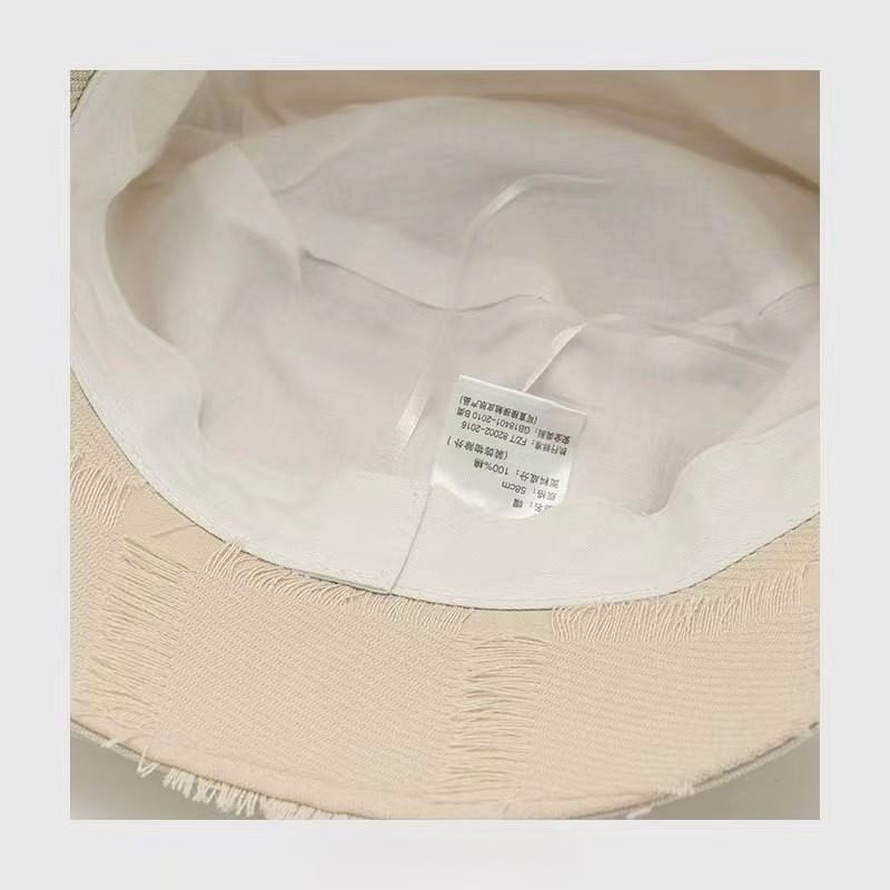 Hat Distressed Edge Frayed Bucket