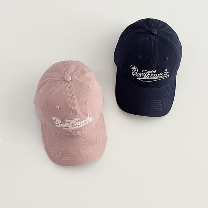 Lettering Embroidered Baseball Cap