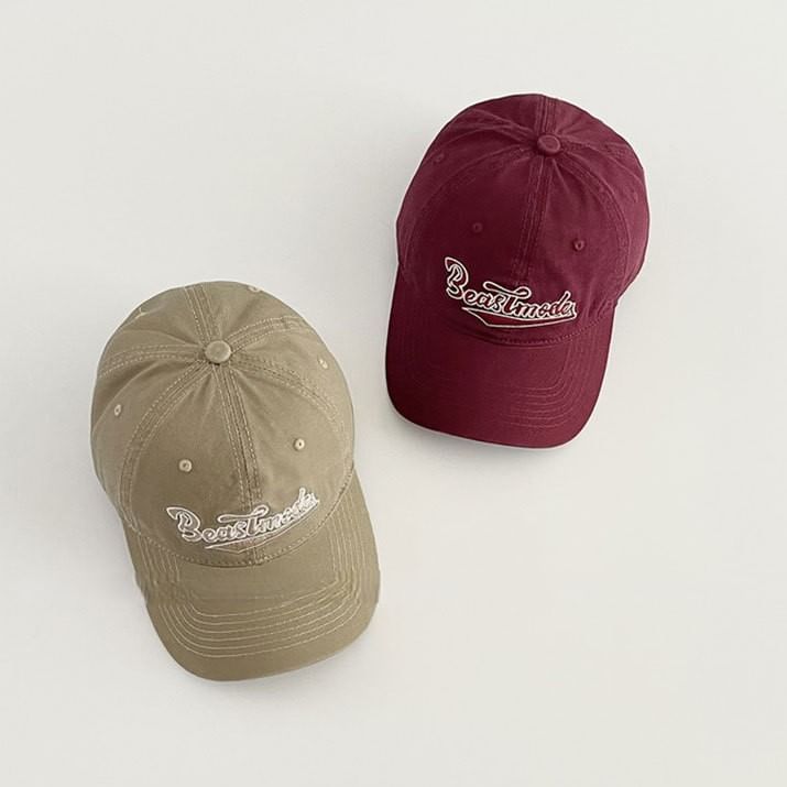 Lettering Embroidered Baseball Cap