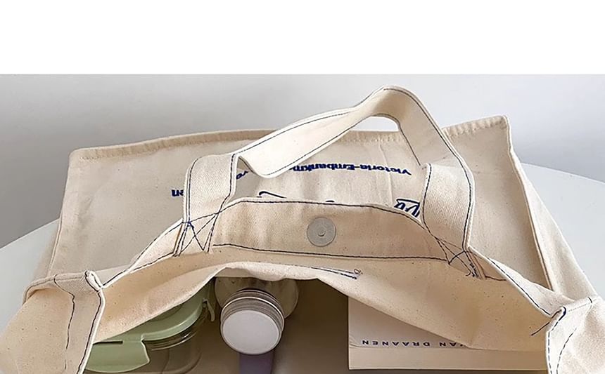 Print Canvas Tote Bag / Bag Charm / Set