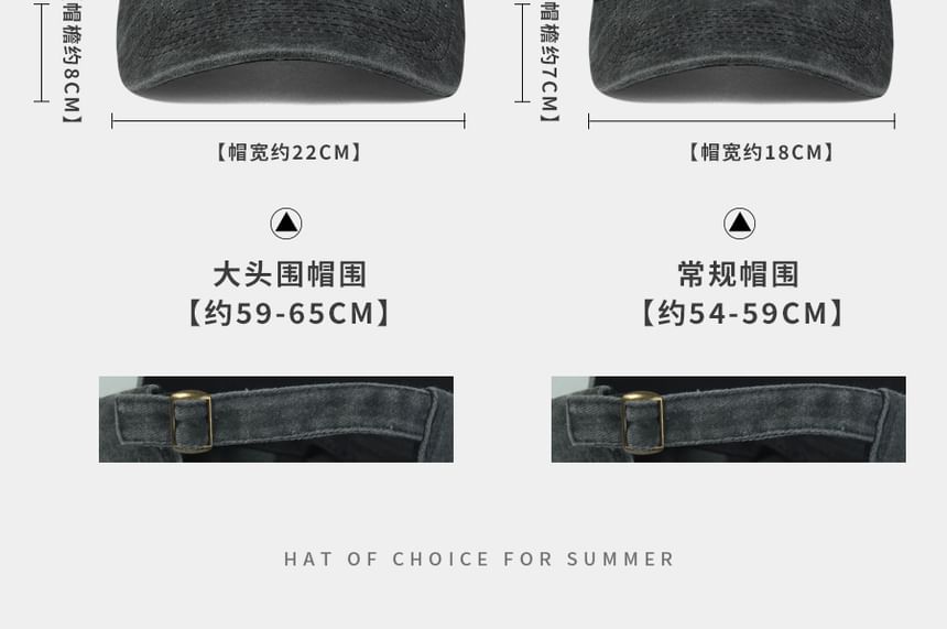 Denim Washed Cap Baseball