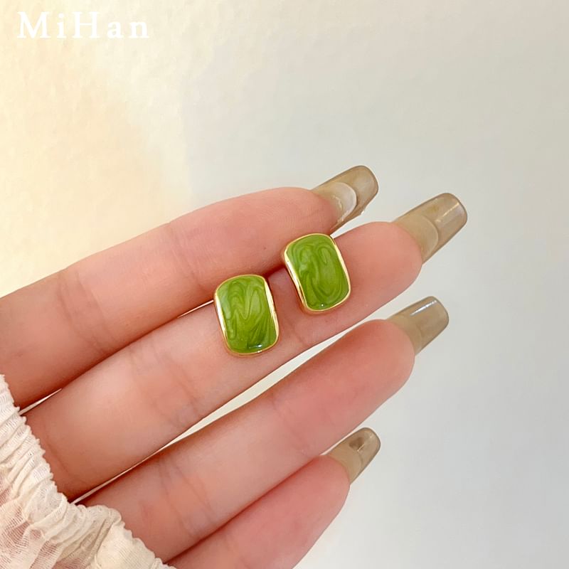 Alloy Glaze Stud Earring