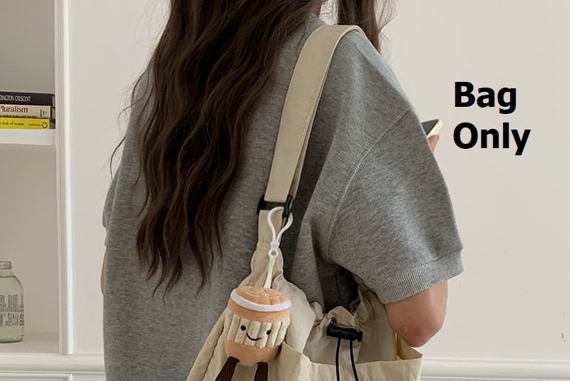 Nylon Tote Plain Bag Drawstring