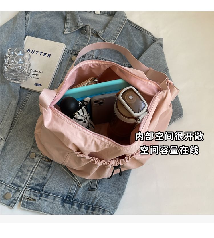 Textile Plain Crossbody Bag