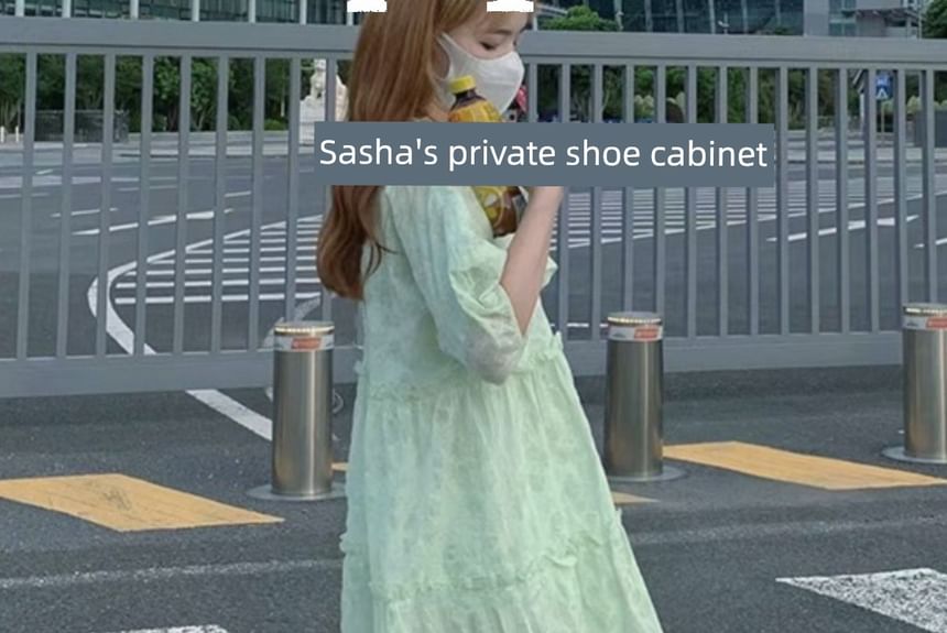 Adhesive Strap Platform Mary Jane Shoes