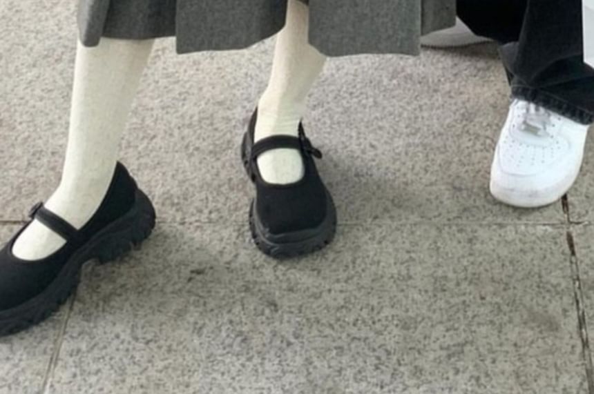 Platform Mary Textile Shoes Jane