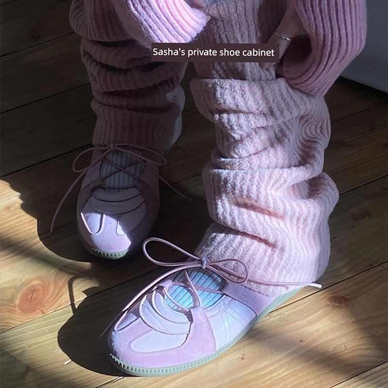 Balletcore Lace-Up Flats