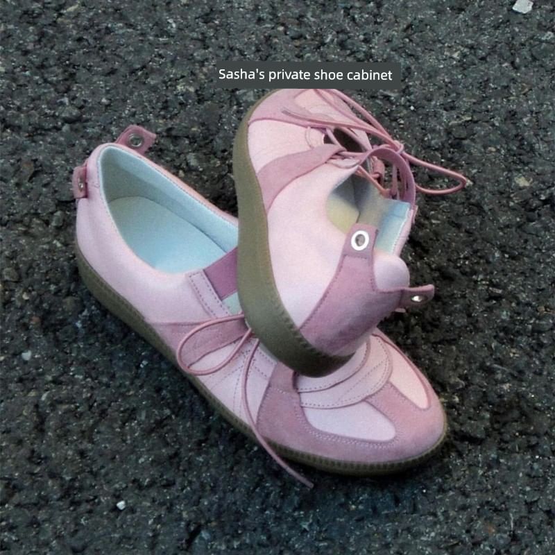 Balletcore Lace-Up Flats