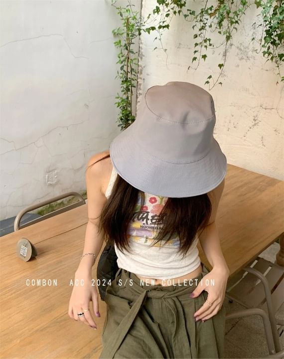 Bucket Hat Plaid Reversible