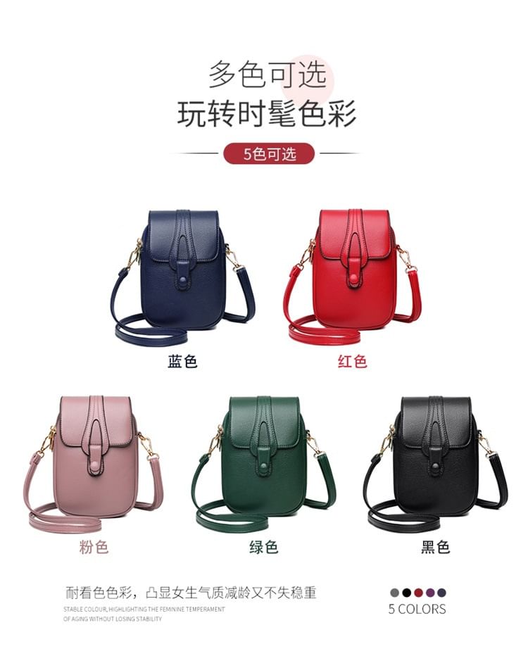 Flap Bag Leather Crossbody Faux