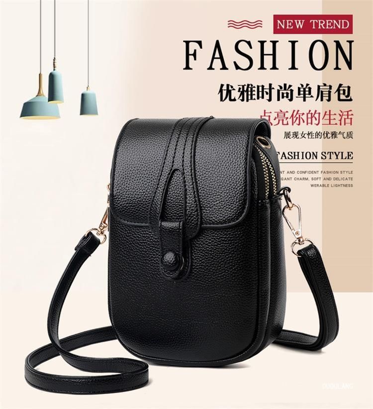 Flap Bag Leather Crossbody Faux