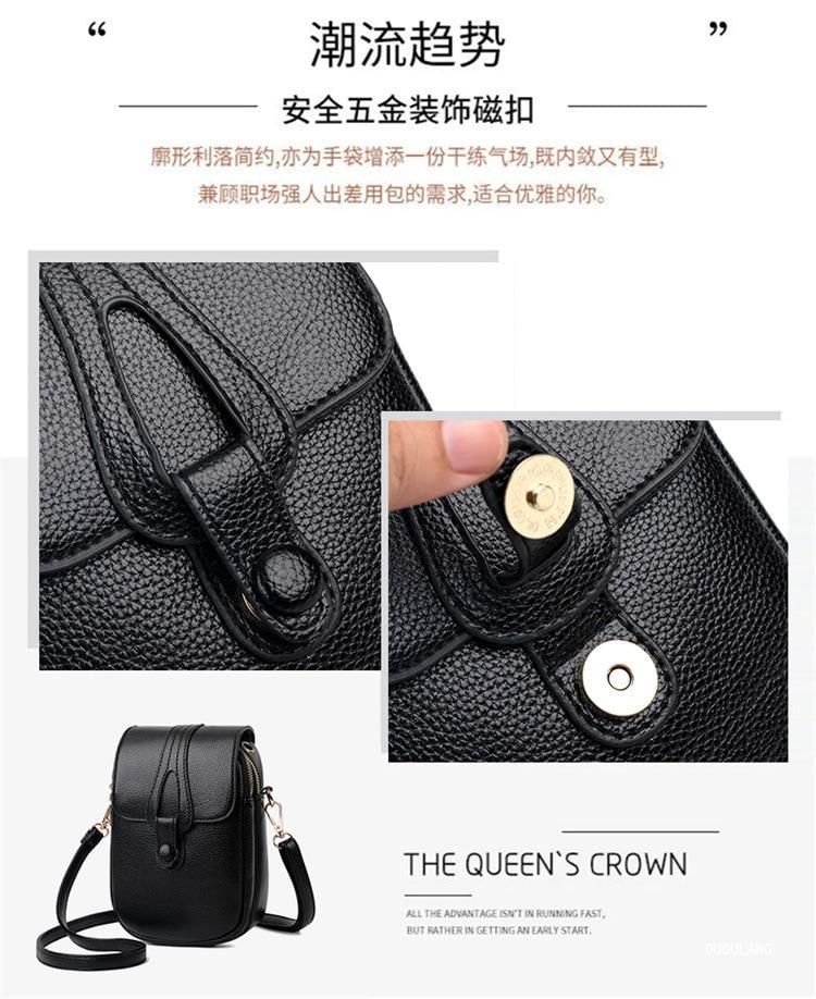 Flap Bag Leather Crossbody Faux