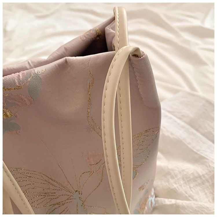 Jacquard Butterfly Bucket Bag