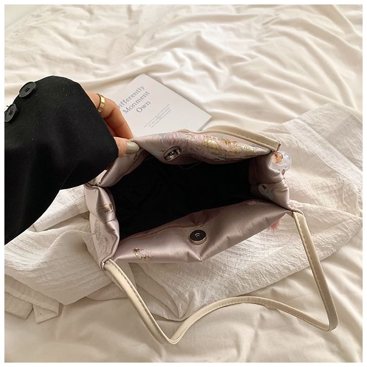 Jacquard Butterfly Bucket Bag