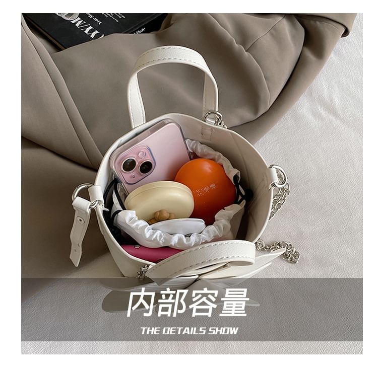 Bucket Chain Set: Strap Pouch Flower + Bag