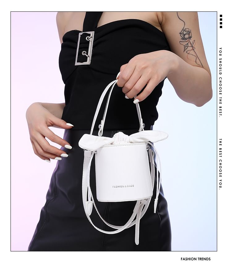 Bucket Bag Leather Faux