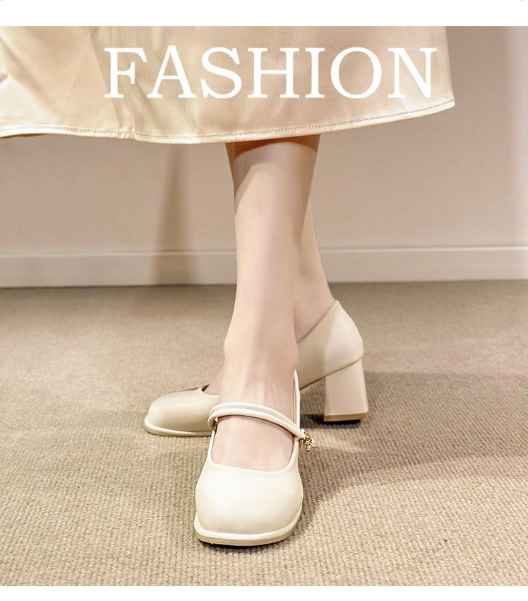 Pumps Jane Mary Heel Block