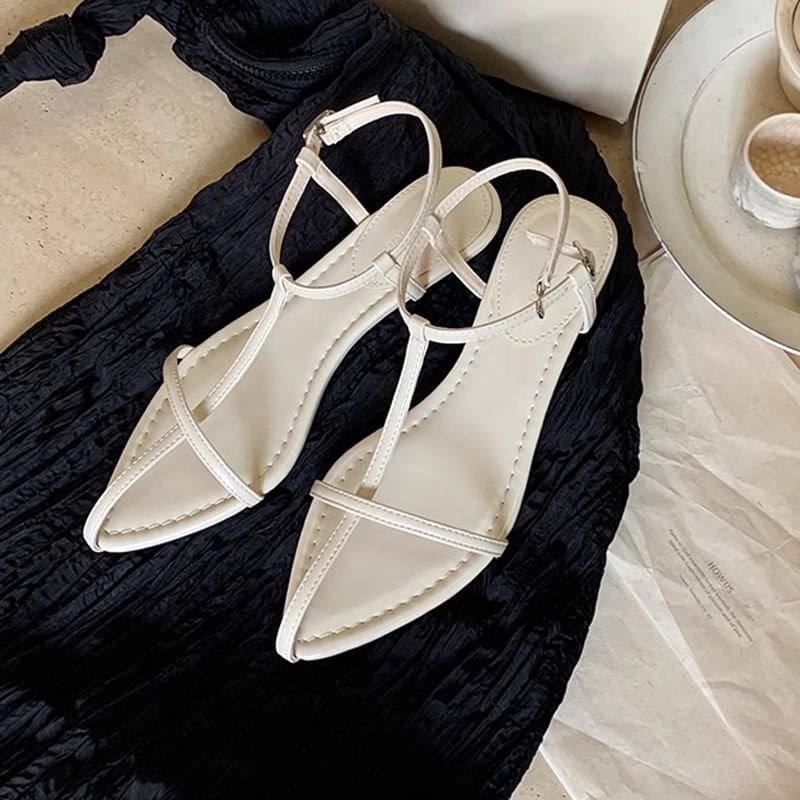 Wedge Strap Cross Ankle Criss Sandals