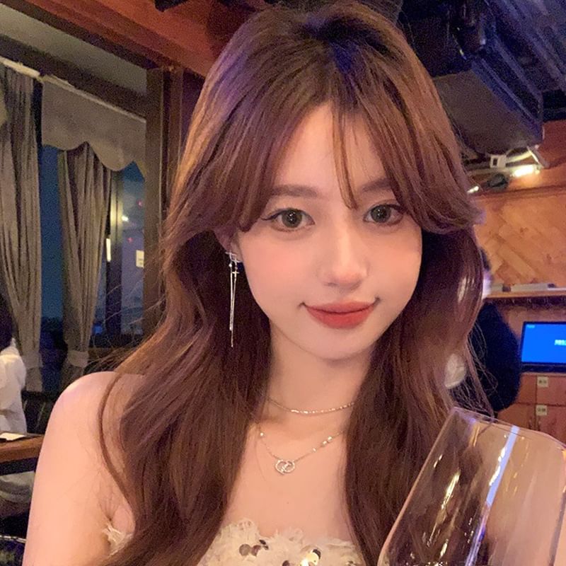 Earring Star Rhinestone Drop