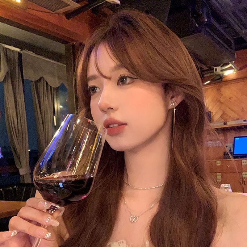 Earring Star Rhinestone Drop