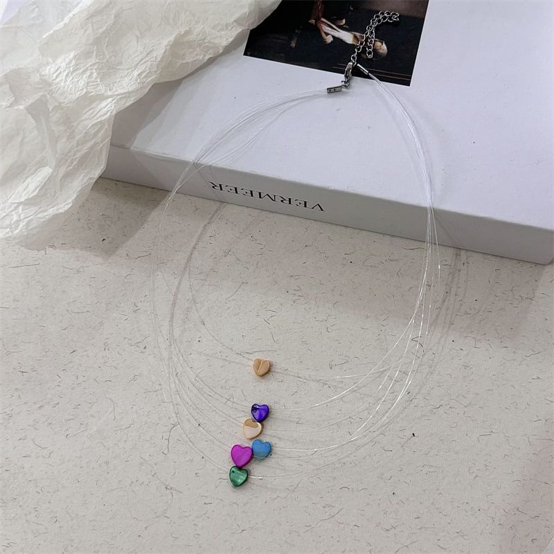 Necklace Heart Layered