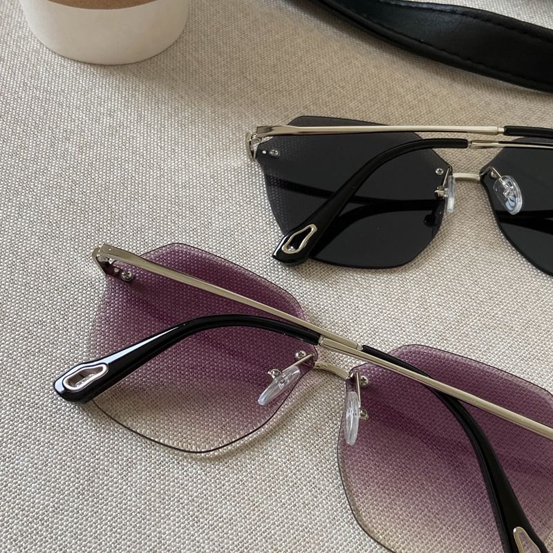 Sunglasses Oversized Frame Geometric