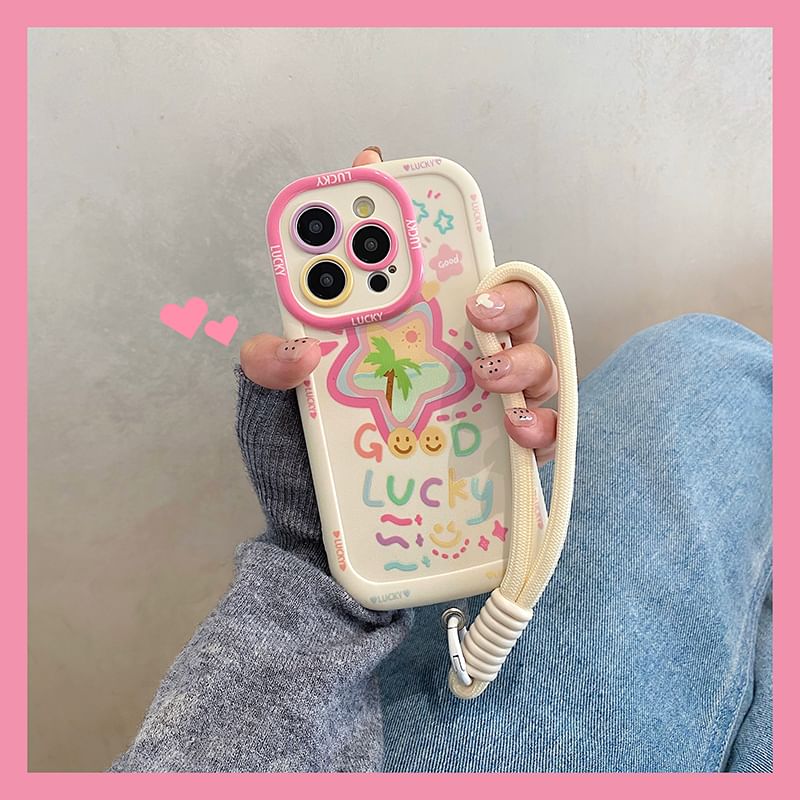 Set Case Smiley Strap Phone Star /