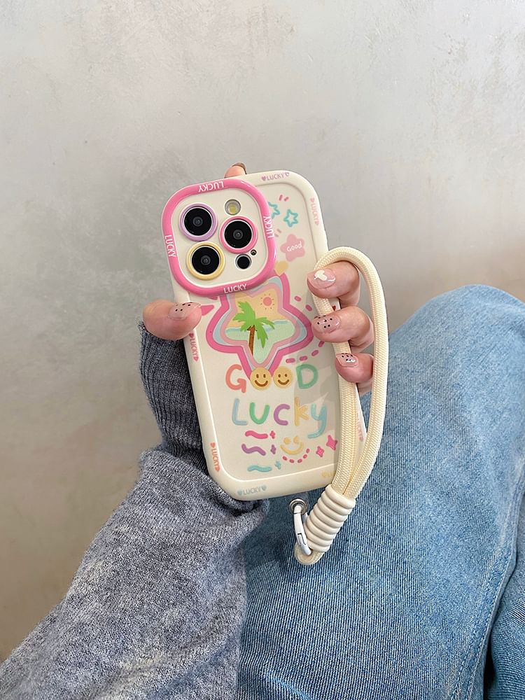 Set Case Smiley Strap Phone Star /