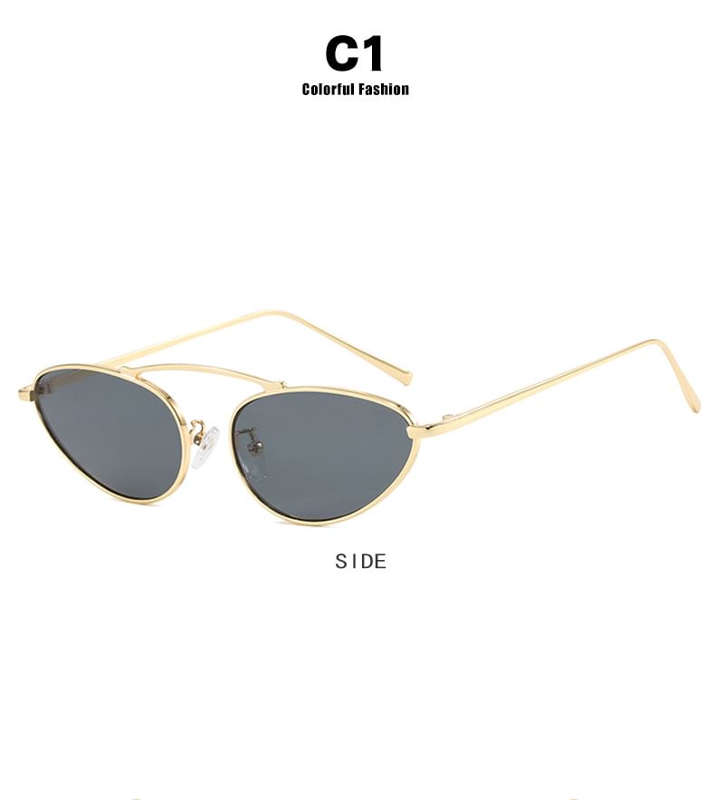 Sunglasses Cat Metal Frame Eye