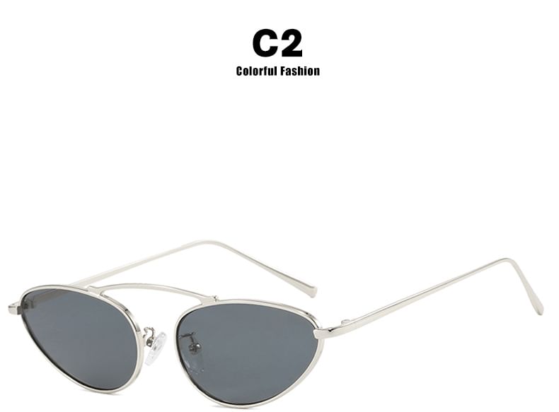 Sunglasses Cat Metal Frame Eye