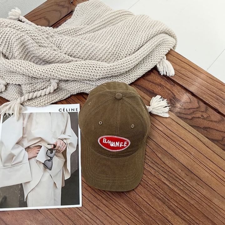 Baseball Applique Cap Lettering