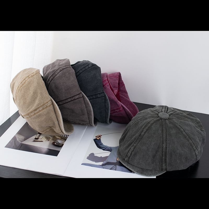 Newsboy Cotton Vintage Washed Cap