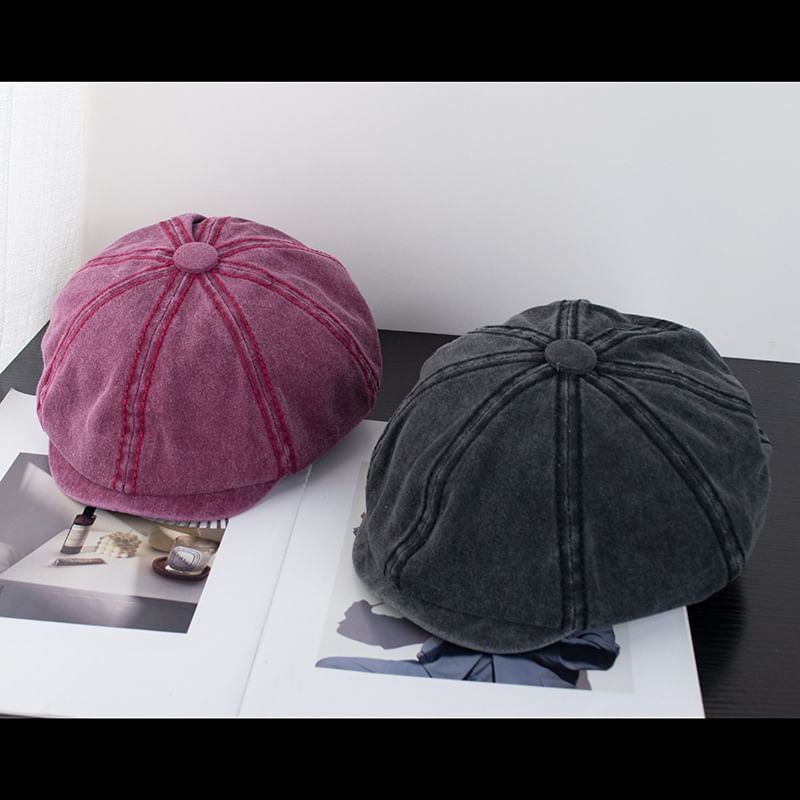 Newsboy Cotton Vintage Washed Cap