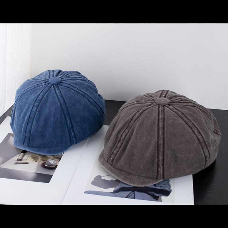 Newsboy Cotton Vintage Washed Cap