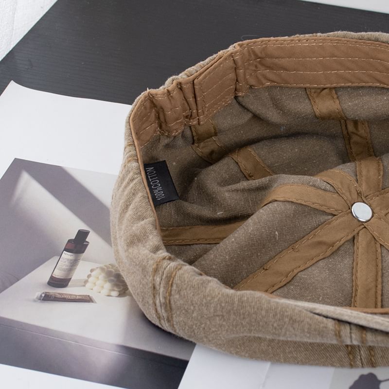 Newsboy Cotton Vintage Washed Cap