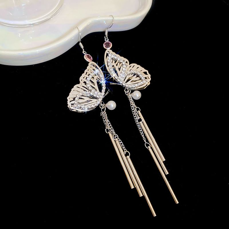 Fringed / Butterfly Earring Necklace