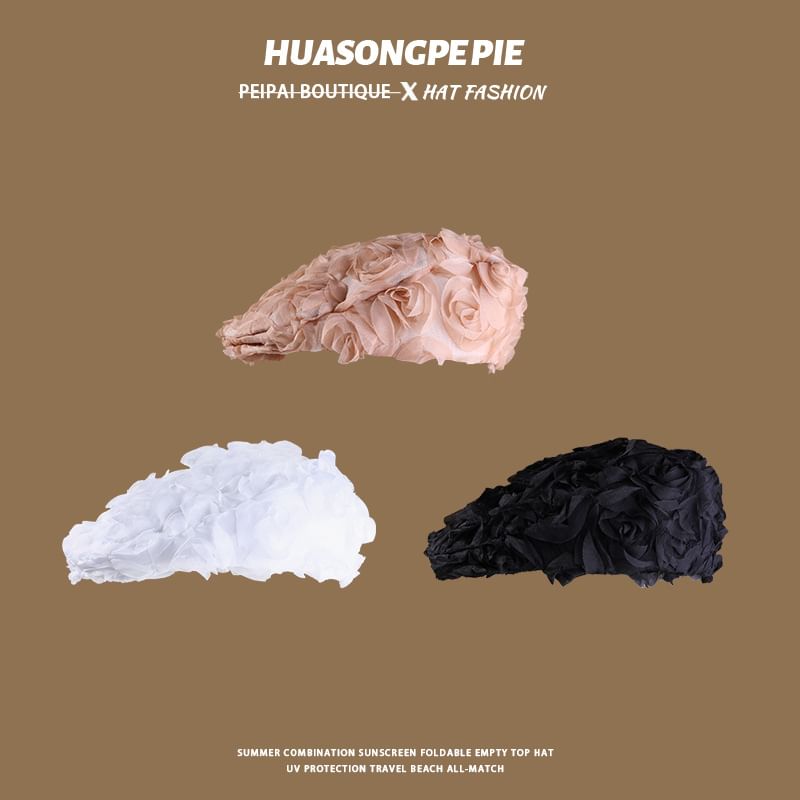 Newsboy Plain Ruffle Cap