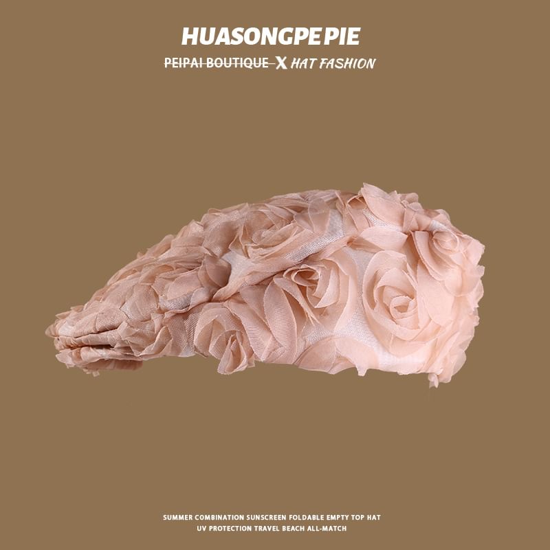 Newsboy Plain Ruffle Cap