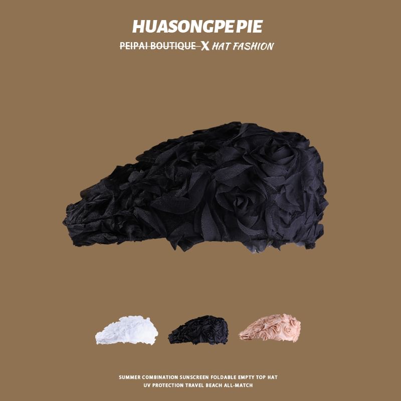 Newsboy Plain Ruffle Cap