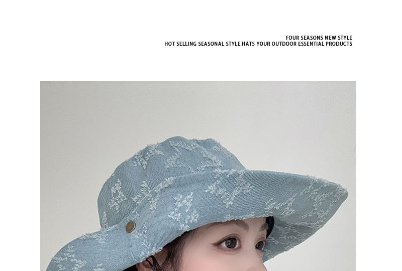 Distressed Denim Hat Boonie
