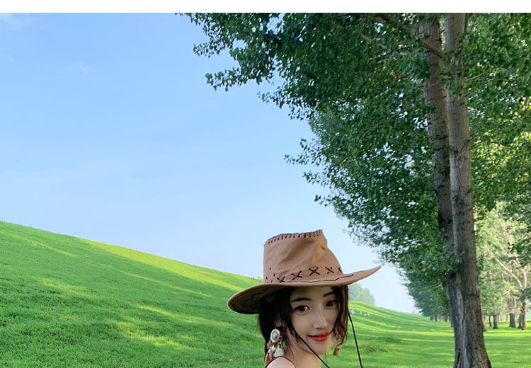 Sundress Patterned Spaghetti Maxi Strap