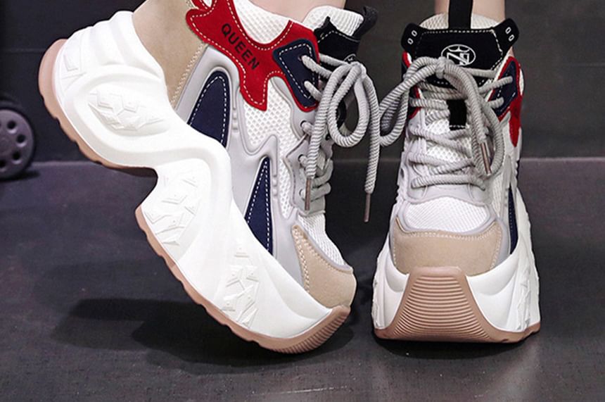Sneakers Lace Platform Up
