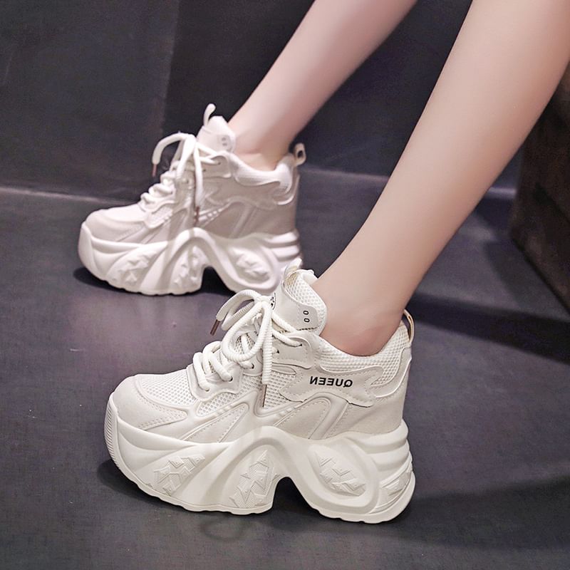Sneakers Lace Platform Up