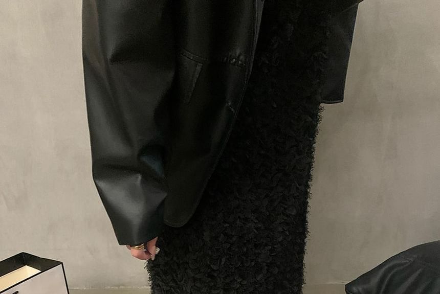 Suede Accent Plain Flats Faux Bow