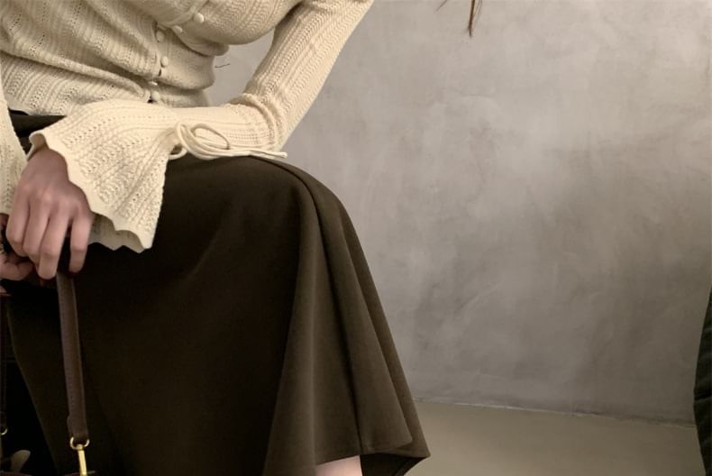 Round Faux Flats Leather Toe