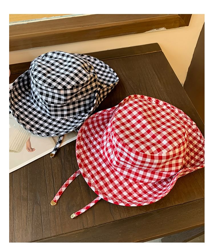 Hat Plaid Bucket
